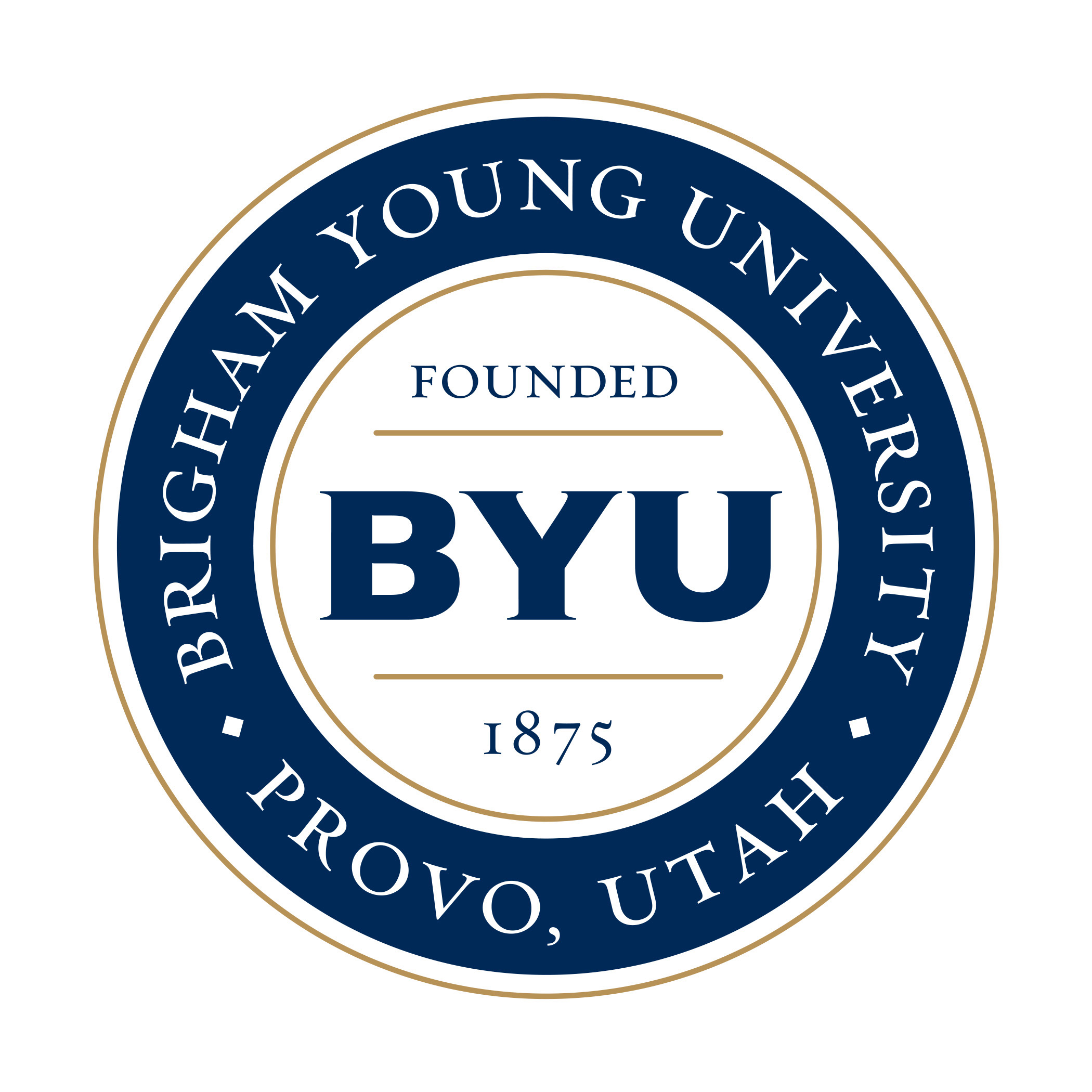 Logo: Brigham Young University; Provo, Utah; Founded 1875